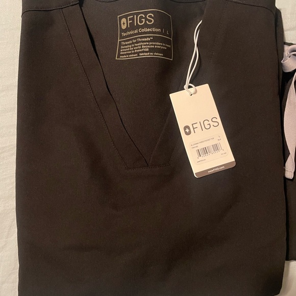 NWT Figs Black Scrub Set - Picture 3 of 7